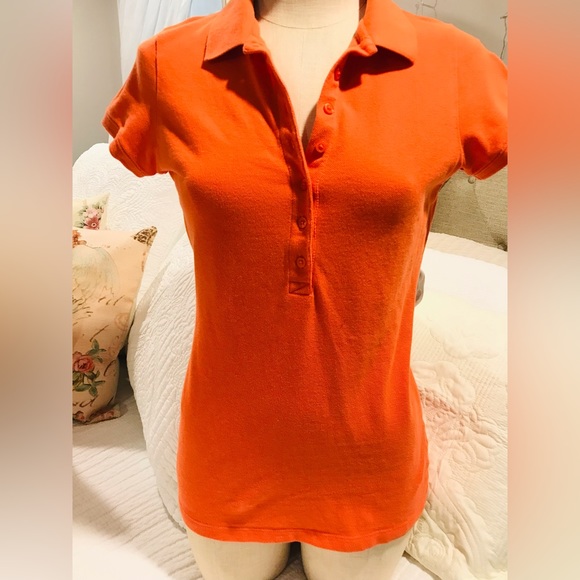 Collage Orange 🍊 Sweet Spot Skinny Polo Cutter&Buck - Picture 3 of 9